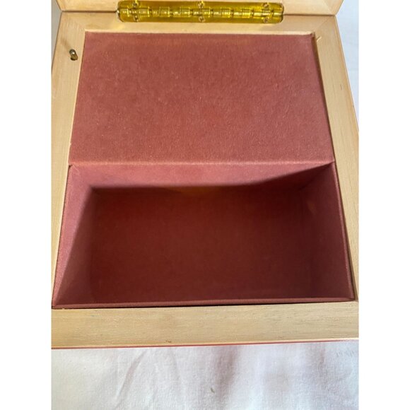 Vintage 1987 The Cyclist Bywater Hollow Musical Jewelry Box by Heirloom Traditio - Picture 5 of 9